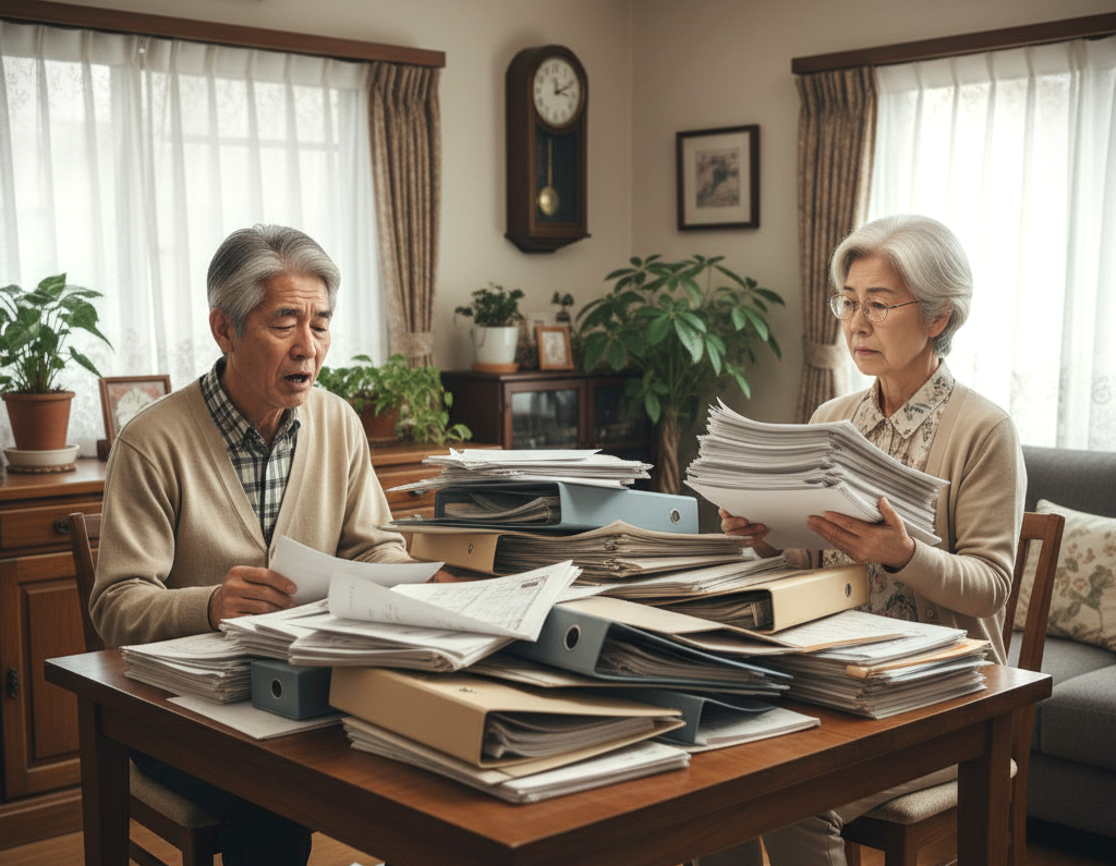 大量の書類